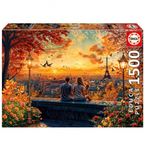 1500-PIECE PUZZLE: LOVERS IN PARIS...