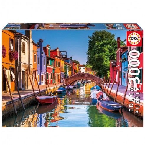 3000-PIECE PUZZLE: BURANO, ITALY...