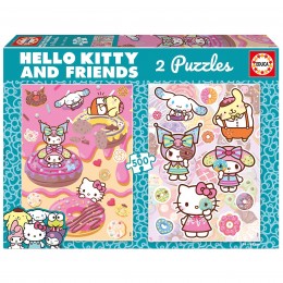 2X500 HELLO KITTY PUZZLE...
