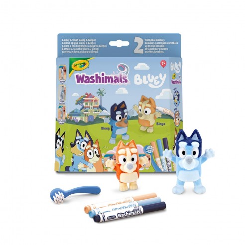 WASHIMALS SET BLUEY Y BINGO 74-0254...