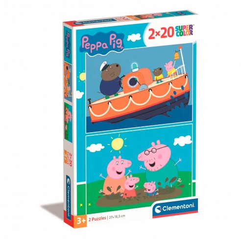 PUZZLE 2X20 PEPPA PIG 24797 CLEMENTONI