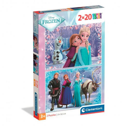 2x20 FROZEN PUZZLE 24825 CLEMENTONI