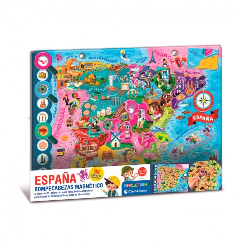 MAGNETIC GEOPUZZLE SPAIN 55648...