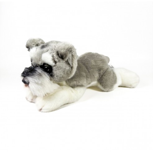 25CM LYING-DOWN SCHNAUZER PLUSH TOY...