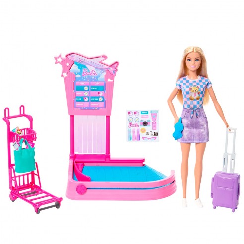 BARBIE MALIBU SET - LUGGAGE SET JMJ49...