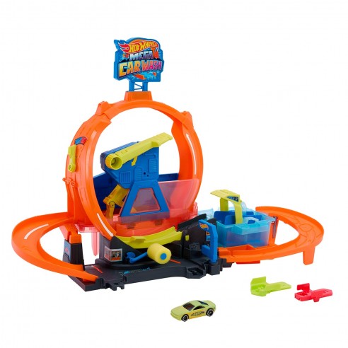 HOT WHEELS CITY MEGA CAR WASH JHL97...