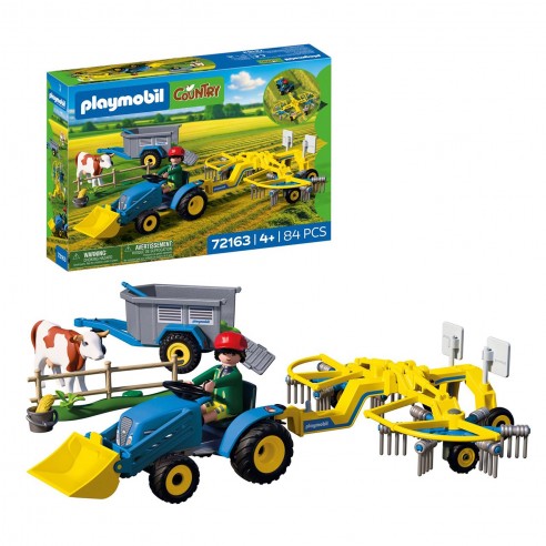 PLAYMOBIL 72163 SMALL TRACTOR HAY RAKE