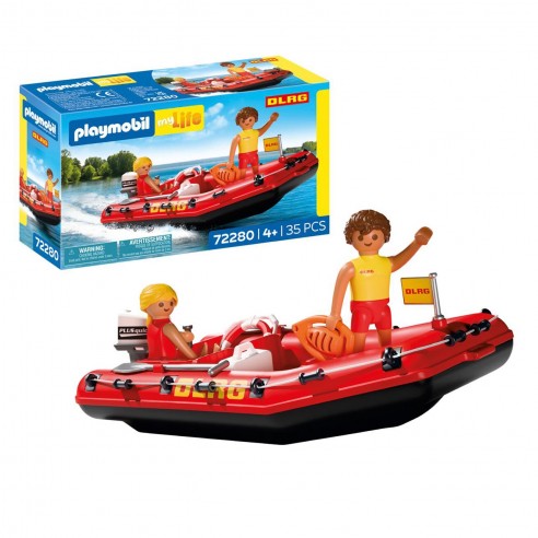 PLAYMOBIL DLRG 72280 RESCUE BOAT
