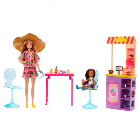 BARBIE Y CHELSEA CON SU HELADERÍA...