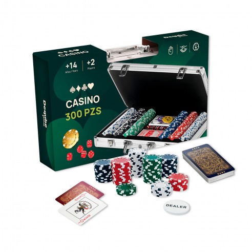 SET 300 FICHAS POKER EN MALETIN D00307