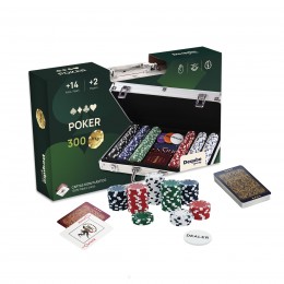 SET OF 300 POKER CHIPS IN A...