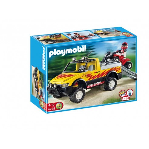PICK-UP WITH RACING QUAD 4228 PLAYMOBIL