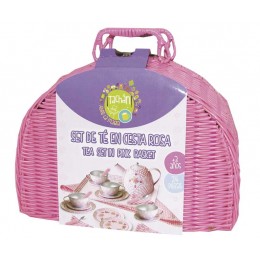 JUEGO DE TE EN CESTA DE...