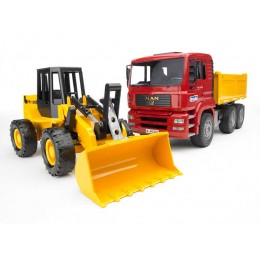 MAN WORKS TRUCK WITH...