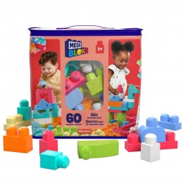 BAG OF 60 PINK BLOCKS...