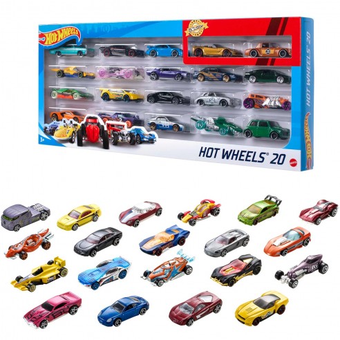 PACK 20 VEHICULOS HOT WHEELS H7045...