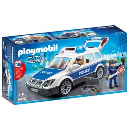 POLICE CAR WITH LIGHTS AND...