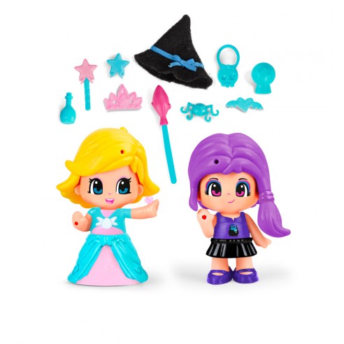 PINYPON PRINCESS AND WITCH FIGURINES...