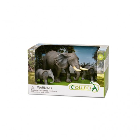 WILDLIFE ELEF - 3PCS IN OPEN BOX -...