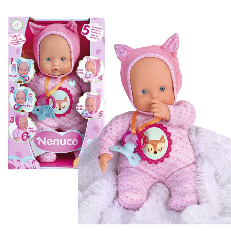 Comprar Nenuco Boneco bebé 5 funções rosa de Famosa