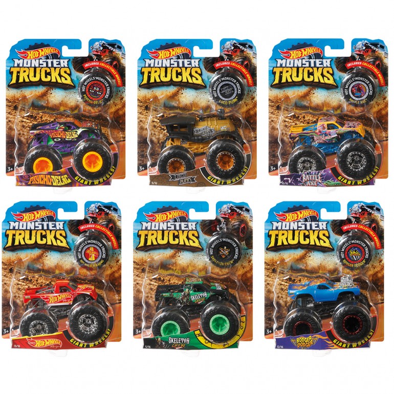 Hot Wheels Monster Trucks 1:64 Vehicle Assortment - FYJ44