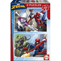 PUZZLE 2x48 SPIDER-MAN...