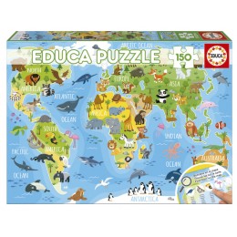 PUZZLE 150 WORLD MAP...