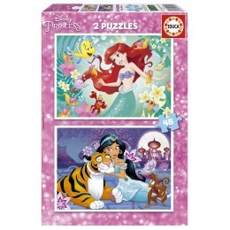 PUZZLE 2X48 ARIEL + JASMIN...