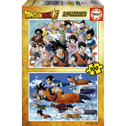 PUZZLE 2x100 DRAGON BALL 18214 EDUCA