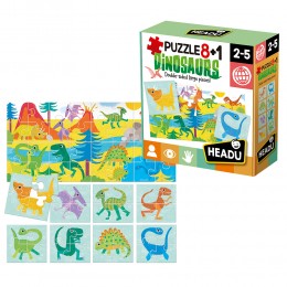 PUZZLE 8+1 DINOSAURS...
