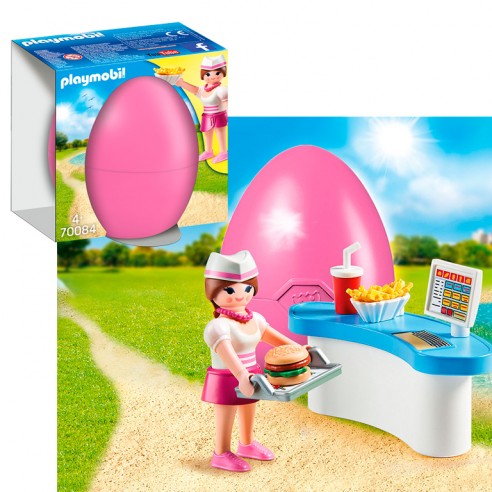 WAITRESS WITH COUNTER 70084 PLAYMOBIL