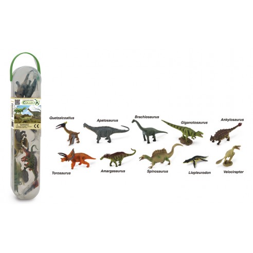 TUBO MINI DINOSAURIOS 2 COLLECTA -...