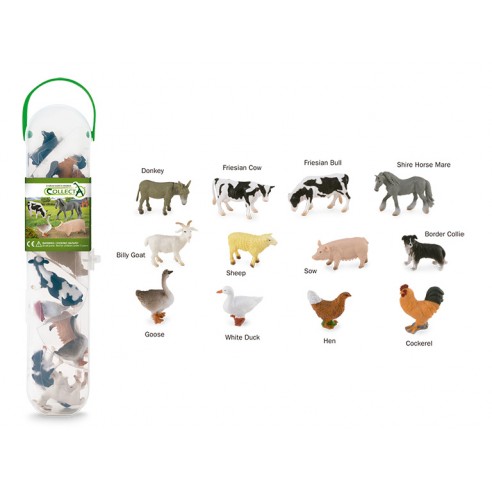 COLLECTA BOX OF MINI FARM ANIMALS