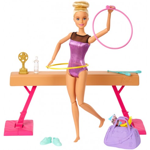 CONJUNTO DE JUEGO DE BARBIE GIMNASTA...