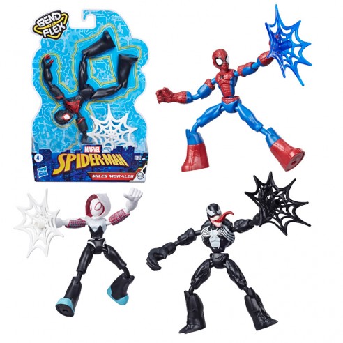 FIGURA SPIDERMAN BEND AND FLEX15CM...