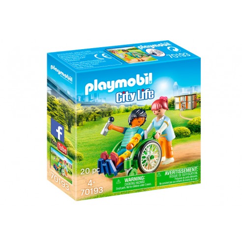 PATIENT IN WHEELCHAIR 70193 PLAYMOBIL