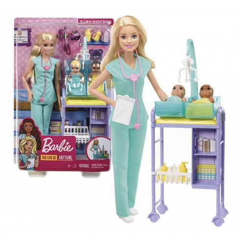 MUÑECA BARBIE PLAYSET PEDIATRA GKH23...