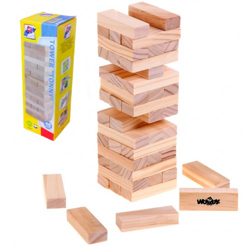 TOWER CONSTRUCTION WOODEN BRICKS 10100