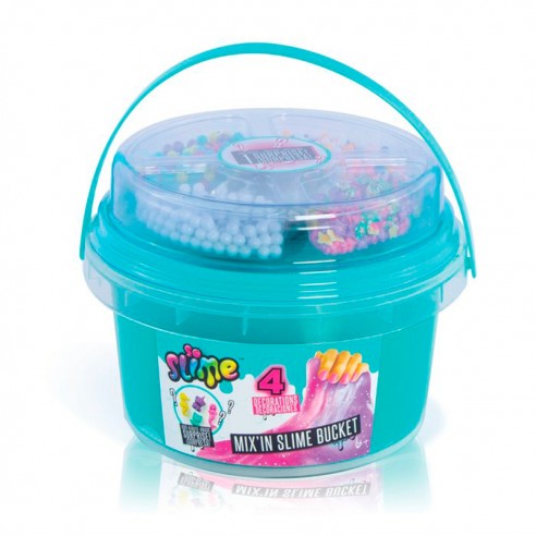 SLIME BUCKET WITH DECORATIONS SURTIDO...
