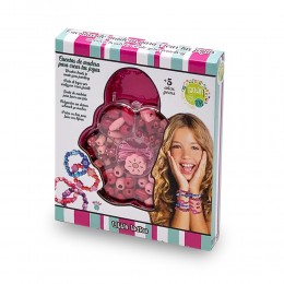 SET OF PINK WOODEN BEADS TO...