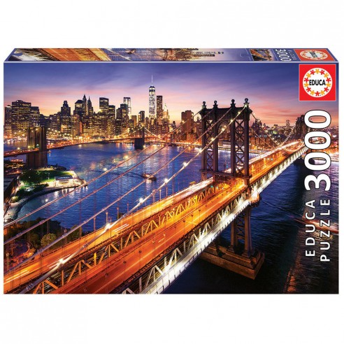 PUZZLE 3000 MANHATTAN AT SUNSET 18508...