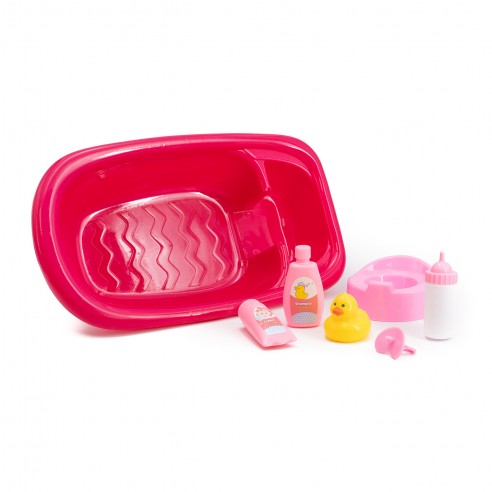 BATHTUB FOR DOLLS WITH 7 COMPLEMENTS...
