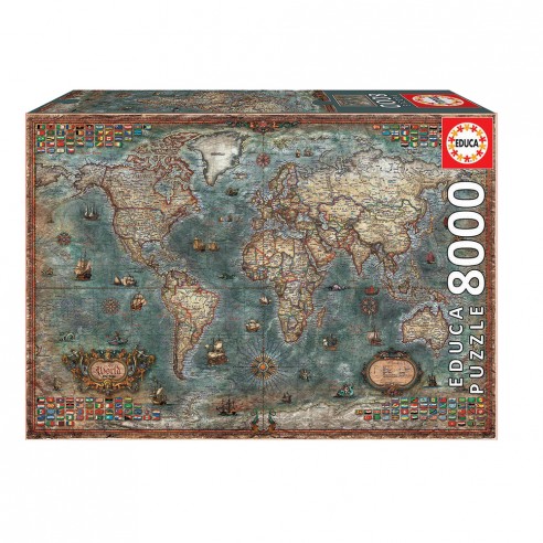 PUZZLE 8000 HISTORICAL WORLD MAP...