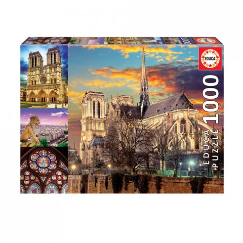 PUZZLE 1000 COLLAGE OF NOTRE DAME...