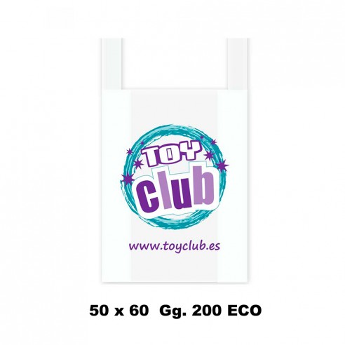 PAQ.100 TOY CLUB T-SHIRT BAGS 50X60 -...