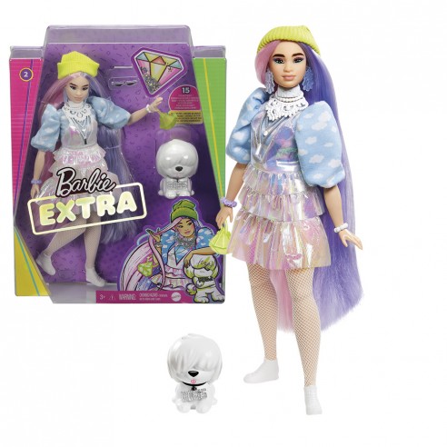 BARBIE DOLL EXTRA PINK AND VIOLET...