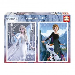 PUZZLE 2x500 FROZEN II...