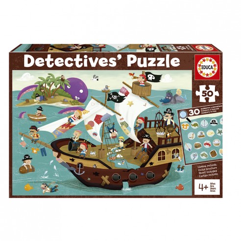 50 PIRATAS DETECTIVES PUZZLES 18896...