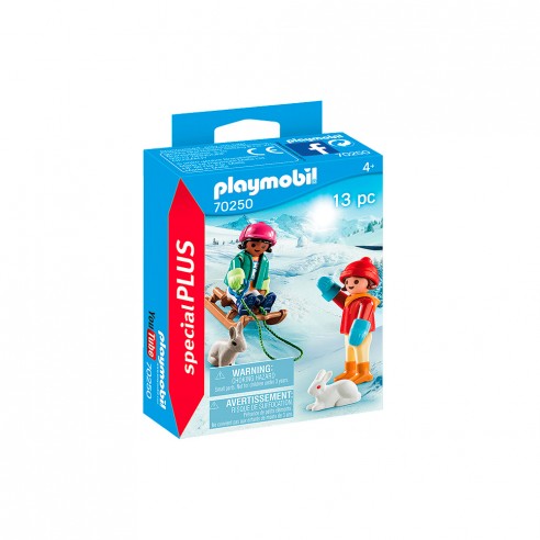 CHILDREN WITH SLED 70250 PLAYMOBIL