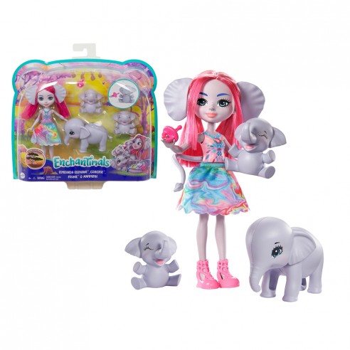 EMERALD ELEPHANT ENCHANTIMALS DOLL...